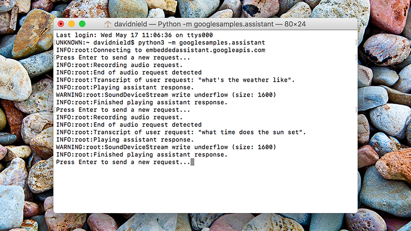 It’s not quite as aesthetically pleasing as Google Home, but it works. Image: Screenshot